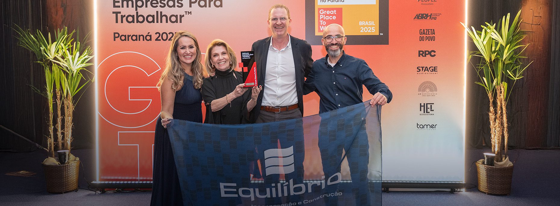 Construtora Equilíbrio é reconhecida como um dos melhores lugares para trabalhar no Brasil pelo terceiro ano consecutivo